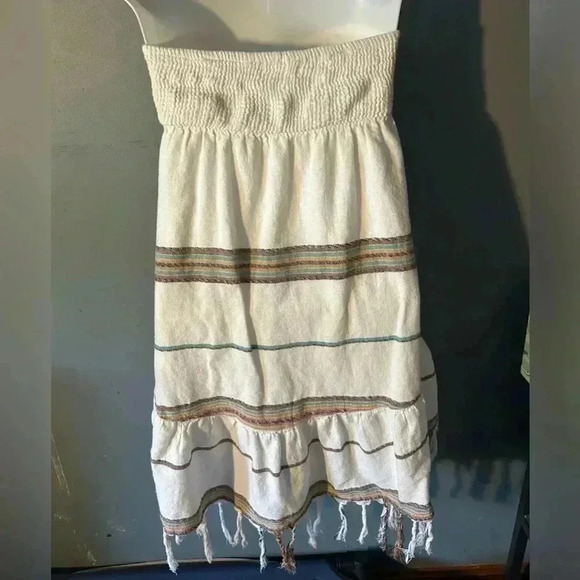 Billabong‎ Cotton Strapless Striped Sundress, Size small - Picture 3 of 7